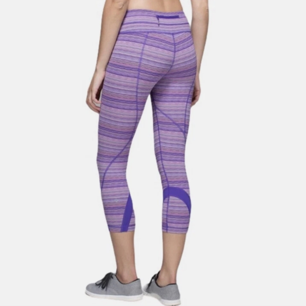 Lululemon Run Inspire Crop II Luxtreme Space Dye Twist Size 6 - Picture 3 of 8